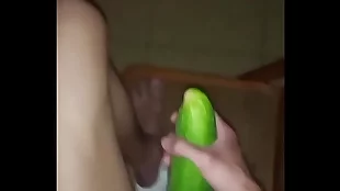 stabbed hard by cucumber