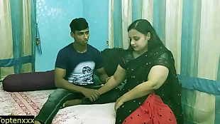 indian teen boy going to bed his chap-fallen hot bhabhiretly at one's fingertips lodging !! bludgeon indian teen dealings